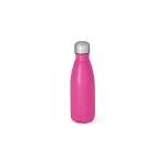 Botella de acero inoxidable reciclado con acabado mate 400ml color fucsia
