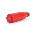 Botella de acero inoxidable reciclado con tapón antigoteo 500ml color rojo cuarta vista