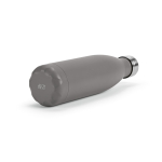 Botella de acero inoxidable reciclado con tapón antigoteo 500ml color gris cuarta vista