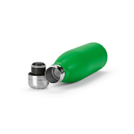 Botella de acero inoxidable reciclado con tapón antigoteo 500ml color verde tercera vista