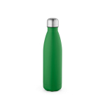 Botella de acero inoxidable reciclado con tapón antigoteo 500ml color verde vista trasera