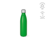 Botella de acero inoxidable reciclado con tapón antigoteo 500ml color verde