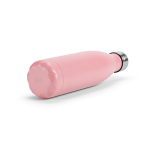 Botella de acero inoxidable reciclado con tapón antigoteo 500ml color rosa cuarta vista