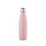 Botella de acero inoxidable reciclado con tapón antigoteo 500ml color rosa vista trasera
