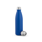 Botella de acero inoxidable reciclado con tapón antigoteo 500ml color azul real segunda vista