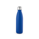 Botella de acero inoxidable reciclado con tapón antigoteo 500ml color azul real vista trasera