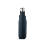 Botella de acero inoxidable reciclado con tapón antigoteo 500ml color azul marino vista trasera