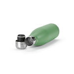 Botella de acero inoxidable reciclado con tapón antigoteo 500ml color verde pastel tercera vista
