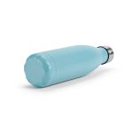 Botella de acero inoxidable reciclado con tapón antigoteo 500ml color azul claro cuarta vista