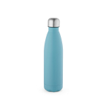 Botella de acero inoxidable reciclado con tapón antigoteo 500ml color azul claro vista trasera