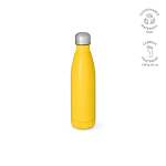 Botella de acero inoxidable reciclado con tapón antigoteo 500ml color amarillo oscuro