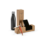 Botella de acero inoxidable reciclado con tapón antigoteo 500ml novena vista