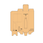 Botella de acero inoxidable reciclado con tapón antigoteo 500ml