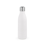 Botella de acero inoxidable reciclado con tapa de luz ultravioleta 520ml color blanco