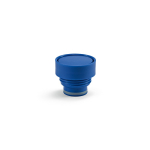 Botella de acero inoxidable reciclado con tapa 360 de pulsador 750ml color azul vista de detalle