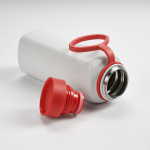Botella de acero inoxidable reciclado con tapa 360 de pulsador 750ml color rojo tercera vista