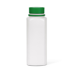 Botella de acero inoxidable reciclado con tapa 360 de pulsador 750ml color verde vista frontal
