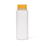 Botella de acero inoxidable reciclado con tapa 360 de pulsador 750ml color amarillo oscuro segunda vista