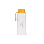 Botella de acero inoxidable reciclado con tapa 360 de pulsador 750ml color amarillo oscuro