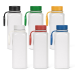 Botella de acero inoxidable reciclado con tapa 360 de pulsador 750ml