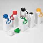 Botella de acero inoxidable reciclado con tapa 360 de pulsador 750ml vista de ambiente