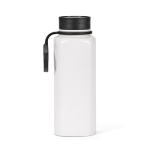 Botella de acero inoxidable reciclado con tapa 360 de pulsador 750ml vista trasera