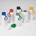 Botella de acero inoxidable reciclado con tapa 360 de pulsador 750ml