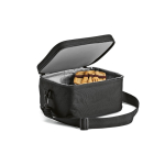 Nevera de plástico reciclado con doble asa de transporte 7.5L color negro segunda vista de ambiente