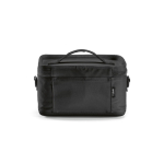 Nevera de plástico reciclado con doble asa de transporte 7.5L color negro vista trasera