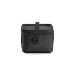 Nevera de plástico reciclado con doble asa de transporte 7.5L color negro vista lateral