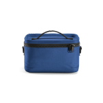 Nevera de plástico reciclado con doble asa de transporte 7.5L color azul vista frontal
