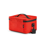 Nevera de plástico reciclado con doble asa de transporte 7.5L color rojo segunda vista