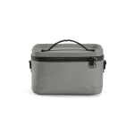 Nevera de plástico reciclado con doble asa de transporte 7.5L color gris vista frontal
