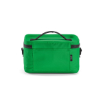 Nevera de plástico reciclado con doble asa de transporte 7.5L color verde vista trasera