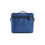 Nevera aislante de plástico reciclado con apertura amplia 10L color azul vista frontal