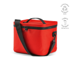 Nevera aislante de plástico reciclado con apertura amplia 10L color rojo