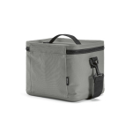 Nevera aislante de plástico reciclado con apertura amplia 10L color gris segunda vista