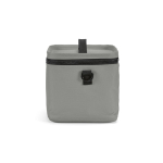 Nevera aislante de plástico reciclado con apertura amplia 10L color gris tercera vista