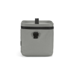 Nevera aislante de plástico reciclado con apertura amplia 10L color gris cuarta vista