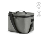 Nevera aislante de plástico reciclado con apertura amplia 10L color gris