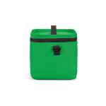 Nevera aislante de plástico reciclado con apertura amplia 10L color verde tercera vista