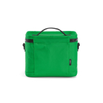 Nevera aislante de plástico reciclado con apertura amplia 10L color verde vista trasera