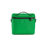 Nevera aislante de plástico reciclado con apertura amplia 10L color verde vista frontal