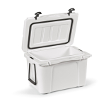 Nevera de plástico reciclado de doble pared con aislamiento 35L color blanco cuarta vista