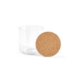 Bote de vidrio borosilicato para cocina con tapa de corcho 500ml color transparente segunda vista