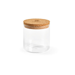 Bote de vidrio borosilicato para cocina con tapa de corcho 500ml color transparente segunda vista