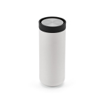 Vaso de viaje de acero inoxidable reciclado de doble pared 340ml color blanco