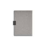 Portafolios de RPET con funda para tablet y cierre magnético A5 color gris oscuro vista trasera