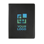 Portafolios de cuero sintético con cierre de cremallera y bloc A4 vista principal