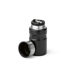 Tarro de comida de acero reciclado con cuchara plegable 740ml color negro quinta vista
